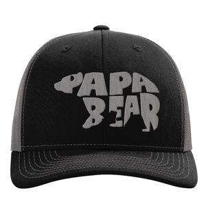 PAPA BEAR  RICHARDSON 112 EMBROIDERY HAT SILVER